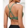 imageGRAPENT Bikini Top for Women Ruched O Ring Padded Adjustable Straps Bathing Suits Swim Tops Only Beach Vacation ClothesIceberg Green