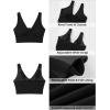 imageGRAPENT Bikini Tops for Women Cropped Tankini Tops Beach Ruched Knot Cut Out Padded Adjustable Swimwear Swim Top OnlyBlack