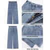 imageGRAPENT Wide Leg Jeans for Women Trendy High Waisted Drawstring Tie Elastic Waist Stretchy Denim Pants Trouser JeansAfter Dust Blue