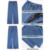 imageGRAPENT Wide Leg Jeans for Women Trendy High Waisted Drawstring Tie Elastic Waist Stretchy Denim Pants Trouser JeansClassic Blue