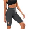 imageGRAPENT Swim Shorts Women High Waisted Cutout Beach Long Board Shorts Swimwear 11 Inseam Short Swim Pants Bottom OnlyGrey