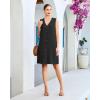 image:imageGPAPENT Linen Dresses for Women Summer Casual Sleeveless Button Down V Neck Pocket Self Tie Knee Length Loose Sun DressBlack