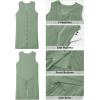 image:imageGPAPENT Linen Dresses for Women Summer Casual Sleeveless Button Down V Neck Pocket Self Tie Knee Length Loose Sun DressSage Green