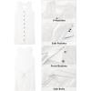 image:imageGPAPENT Linen Dresses for Women Summer Casual Sleeveless Button Down V Neck Pocket Self Tie Knee Length Loose Sun DressWhite