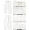 image:imageGRAPENT Barrel Jeans for Women Trendy High Waisted Cropped Baggy Wide Leg Pull On Elastic Waist Stretchy Denim PantsCream White