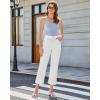 image:imageGRAPENT Cropped Jeans for Women High Waisted Straight Leg Embellished Rhinestone Concert Party Night Out Sparkly JeansCream White