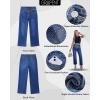 image:imageGRAPENT Cropped Jeans for Women High Waisted Straight Leg Embellished Rhinestone Concert Party Night Out Sparkly JeansDarkness Blue