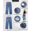 image:imageGRAPENT Cropped Jeans for Women High Waisted Straight Leg Embellished Rhinestone Concert Party Night Out Sparkly JeansTimeless Blue