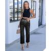 image:imageGRAPENT Cropped Jeans for Women High Waisted Straight Leg Embellished Rhinestone Concert Party Night Out Sparkly JeansTrue Black