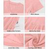 image:imageGRAPENT Linen Dresses for Women Casual Summer Babydoll Button Down Short Sleeve V Neck Above Knee Dress with PocketsPink