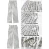 image:imageGRAPENT Linen Pants Women Wide Leg Striped High Waisted Pull On Elastic Waist Casual Summer Beach Vacation Palazzo PantsCream White Stripe