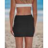 image:imageGRAPENT Swim Skirts for Women High Waisted Side Split Bikini Tankini Swimwear Bathing Suit Bottoms Beach Vacation OutfitBlack