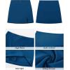 image:imageGRAPENT Swim Skirts for Women High Waisted Side Split Bikini Tankini Swimwear Bathing Suit Bottoms Beach Vacation OutfitBlue Sapphire