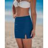 image:imageGRAPENT Swim Skirts for Women High Waisted Side Split Bikini Tankini Swimwear Bathing Suit Bottoms Beach Vacation OutfitBlue Sapphire