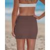 image:imageGRAPENT Swim Skirts for Women High Waisted Side Split Bikini Tankini Swimwear Bathing Suit Bottoms Beach Vacation OutfitCoffee Brown