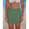 image:imageGRAPENT Swim Skirts for Women High Waisted Side Split Bikini Tankini Swimwear Bathing Suit Bottoms Beach Vacation OutfitIceberg Green