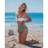 image:imageGRAPENT Swim Skirts for Women High Waisted Side Split Bikini Tankini Swimwear Bathing Suit Bottoms Beach Vacation OutfitIceberg Green