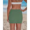image:imageGRAPENT Swim Skirts for Women High Waisted Side Split Bikini Tankini Swimwear Bathing Suit Bottoms Beach Vacation OutfitIceberg Green