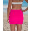 image:imageGRAPENT Swim Skirts for Women High Waisted Side Split Bikini Tankini Swimwear Bathing Suit Bottoms Beach Vacation OutfitNeon Pink