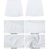 image:imageGRAPENT Swim Skirts for Women High Waisted Side Split Bikini Tankini Swimwear Bathing Suit Bottoms Beach Vacation OutfitWhite