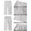 image:imageGRAPENT Capri Pants for Women High Waisted Relaxed Fit Elastic Knit Waist Casual Capris Cotton Trousers Cropped PantsLight Gray