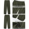 image:imageGRAPENT Capri Pants for Women Linen Barrel High Waisted Pull On Elastic Waist Casual Summer Capris Beach Vacation PantsArmy Green