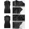 image:imageGRAPENT Denim Dress for Women Stretchy Cap Sleeve Button Down Casual Collared Above Knee Short Jean Dresses with PocketsWashed Black