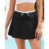 image:imageGRAPENT Swim Skirt for Women High Waisted Contrast Color Tankini Bikini Bottoms Swim Skort Beach Skirts Swimsuit BottomBlack