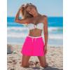 image:imageGRAPENT Swim Skirt for Women High Waisted Contrast Color Tankini Bikini Bottoms Swim Skort Beach Skirts Swimsuit BottomNeon Pink