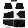 image:imageGRAPENT Swim Skirt for Women High Waisted Ruched Bikini Tankini Bottom Beach Vacation Bathing Suit Swimsuit Skort SkirtsBlack