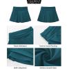 image:imageGRAPENT Swim Skirt for Women High Waisted Ruched Bikini Tankini Bottom Beach Vacation Bathing Suit Swimsuit Skort SkirtsDark Lake Green