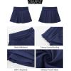 image:imageGRAPENT Swim Skirt for Women High Waisted Ruched Bikini Tankini Bottom Beach Vacation Bathing Suit Swimsuit Skort SkirtsNavy Blue