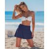 image:imageGRAPENT Swim Skirt for Women High Waisted Ruched Bikini Tankini Bottom Beach Vacation Bathing Suit Swimsuit Skort SkirtsNavy Blue