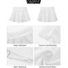 image:imageGRAPENT Swim Skirt for Women High Waisted Ruched Bikini Tankini Bottom Beach Vacation Bathing Suit Swimsuit Skort SkirtsWhite