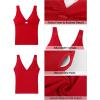 image:imageGRAPENT Tankini Tops for Women Swimwear Twisted Keyhole Padded Bathing Suit Beach Vacation Modest Swimsuit Swim Top OnlyRed