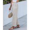 image:imageGRAPENT Wide Leg Pants for Women Cropped Chino High Waisted Business Casual Elastic Waist Work Trouser Pants with PocketLight Gray