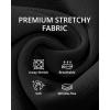 image:imageGRAPENT Womens Dress Pants Business Casual Ankle Straight Leg Trousers Elastic Waist Office Work Pants with PocketsBlack