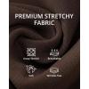image:imageGRAPENT Womens Dress Pants Business Casual Ankle Straight Leg Trousers Elastic Waist Office Work Pants with PocketsChocolate Brown