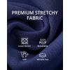 image:imageGRAPENT Womens Dress Pants Business Casual Ankle Straight Leg Trousers Elastic Waist Office Work Pants with PocketsNavy Blue