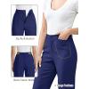 image:imageGRAPENT Womens Dress Pants Business Casual Ankle Straight Leg Trousers Elastic Waist Office Work Pants with PocketsNavy Blue