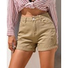 image:imageGRAPENT Jean Shorts Womens High Waisted Trendy Cuffed Hem Ripped Stretchy Casual 2026 Denim Jorts Summer ShortsKhaki