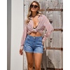 image:imageGRAPENT Jean Shorts Womens High Waisted Trendy Cuffed Hem Ripped Stretchy Casual 2026 Denim Jorts Summer ShortsMedium Blue