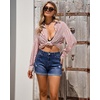 image:imageGRAPENT Jean Shorts Womens High Waisted Trendy Cuffed Hem Ripped Stretchy Casual 2026 Denim Jorts Summer ShortsSail Blue