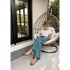 image:imageGRAPENT Linen Pants Women Wide Leg Ruffle Hem Pull On High Waisted Elastic Waist Cropped Ankle Casual Beach Summer PantsLake