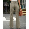image:imageGRAPENT Womens Flare Jeans High Waisted Wide Leg Baggy Jean for Women Stretch Denim PantsDusty Olive