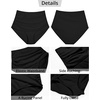 image:imageGRAPENT Womens High Waisted Swim Bottom Ruched Bikini Tankini Bottoms Tummy Control Swimsuit BriefsB Black