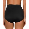 image:imageGRAPENT Womens High Waisted Swim Bottom Ruched Bikini Tankini Bottoms Tummy Control Swimsuit BriefsB Black