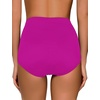 image:imageGRAPENT Womens High Waisted Swim Bottom Ruched Bikini Tankini Bottoms Tummy Control Swimsuit BriefsDeep Magenta