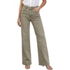 image:imageGRAPENT Womens Flare Jeans High Waisted Wide Leg Baggy Jean for Women Stretch Denim PantsDusty Olive