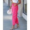 image:imageGRAPENT Barrel Jeans for Women Trendy High Waisted Wide Leg Baggy Cropped Relax Fit Stretch Denim Trouser Ankle PantsHot Pink